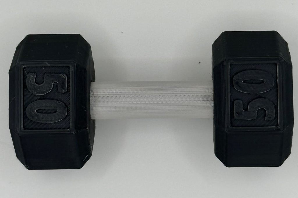 50lb 3d printed dumbell
