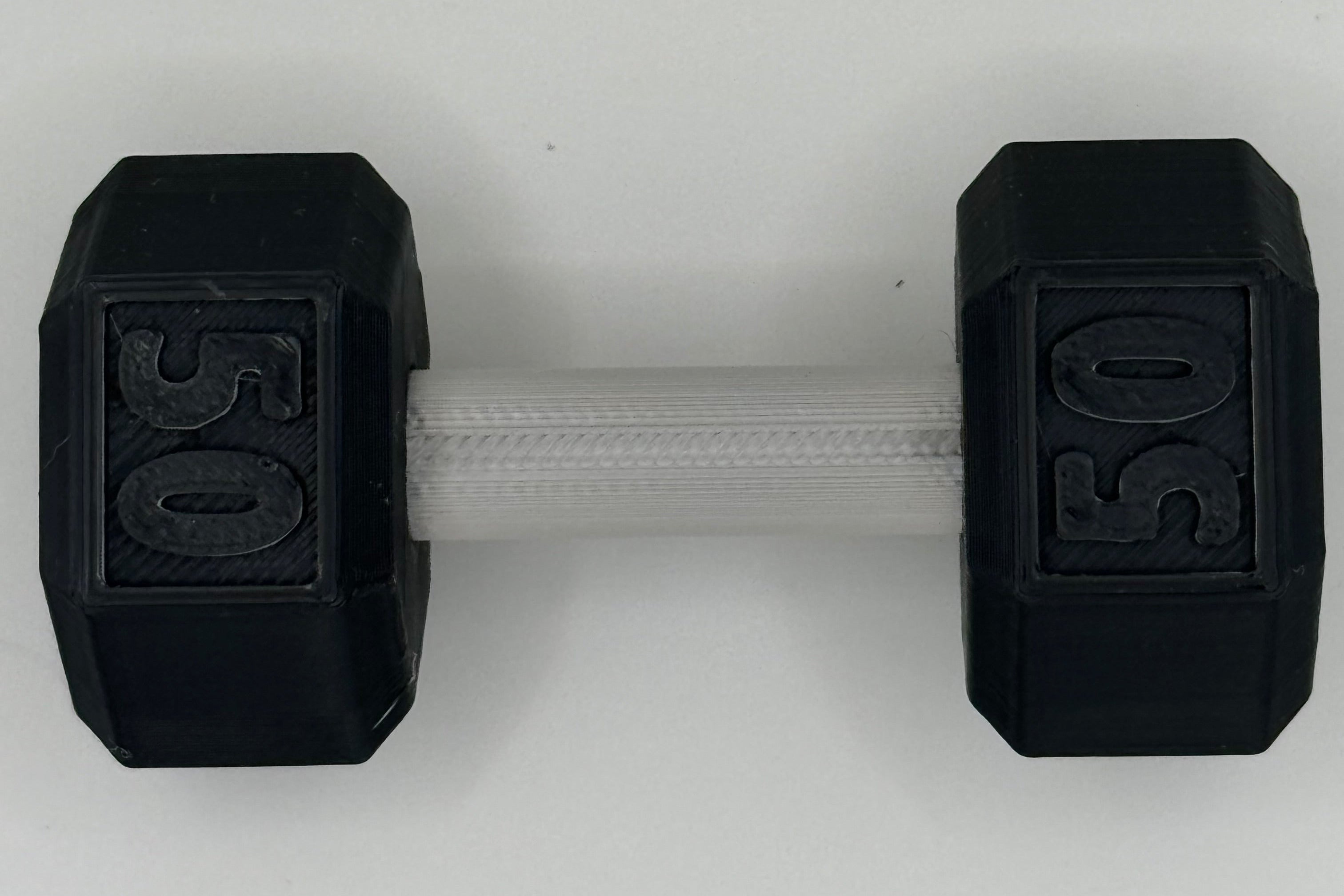 50lb 3d printed dumbell