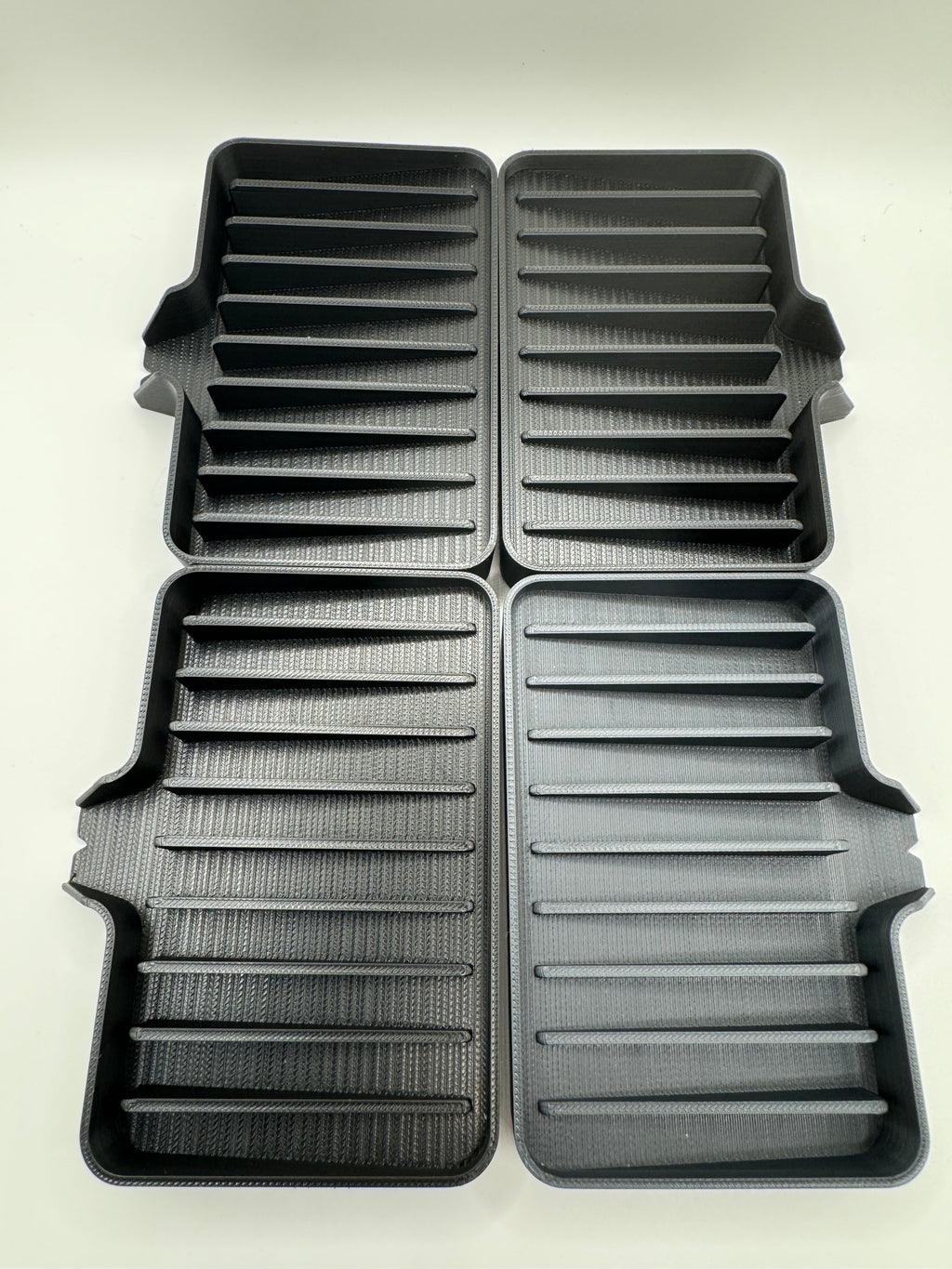3D PRINTED SOAP TRAY WITH water DRAIN 4 PACK Black - Free Shipping
