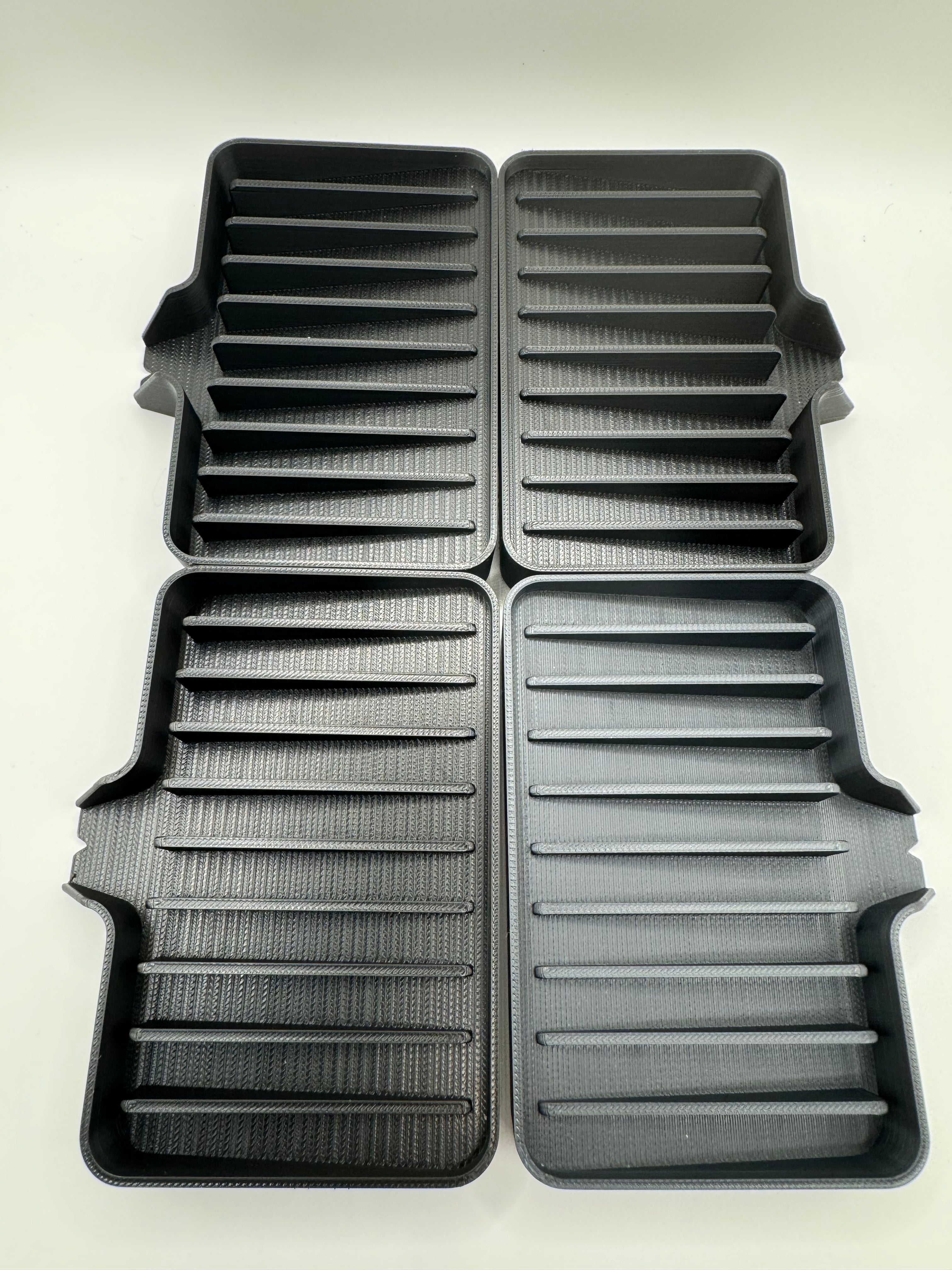 3D PRINTED SOAP TRAY WITH water DRAIN 4 PACK Black - Free Shipping