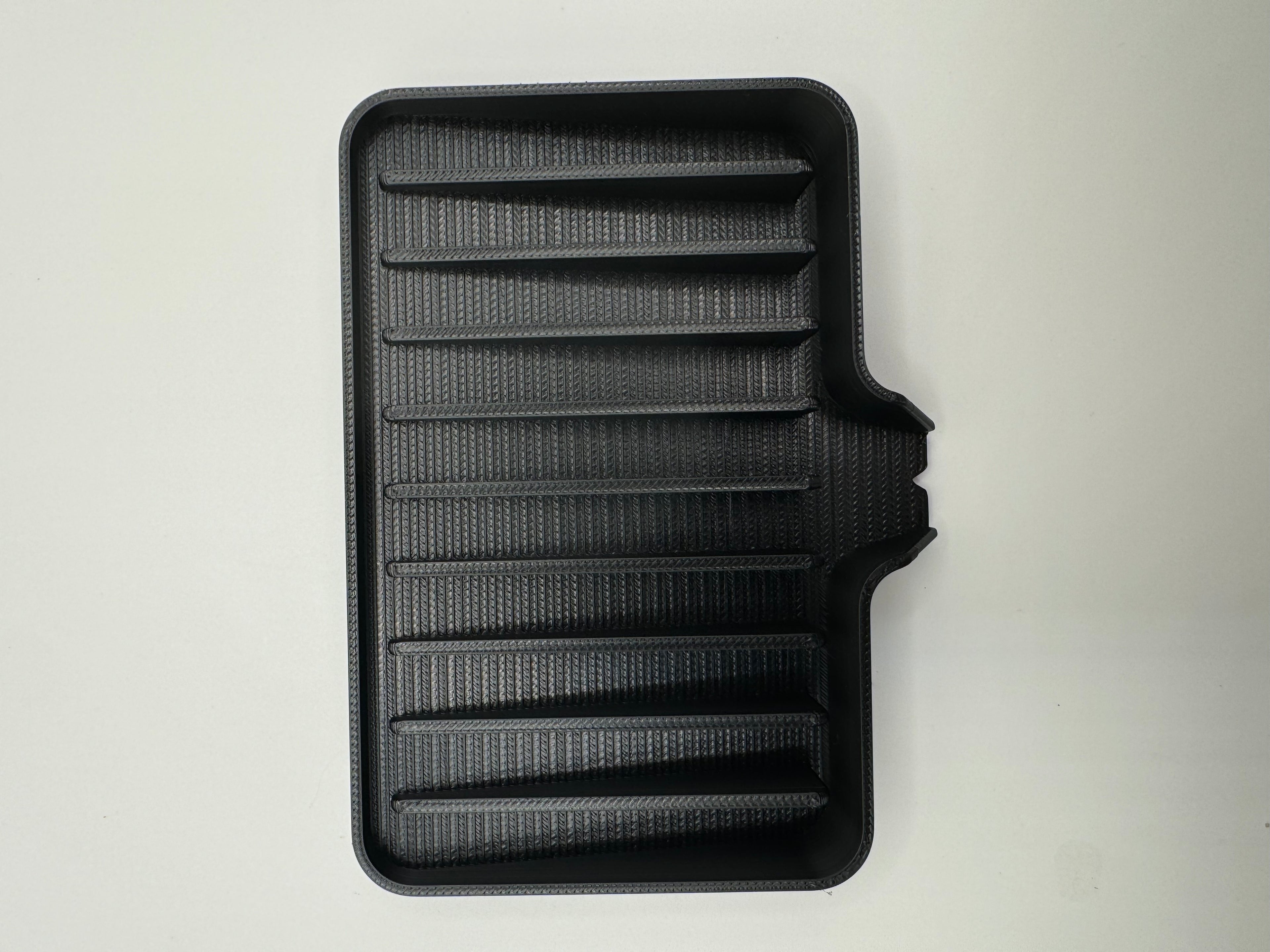 soap dish with water drain