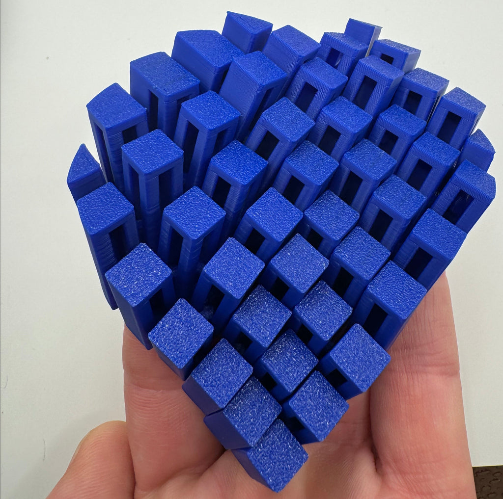 blue fidget heart