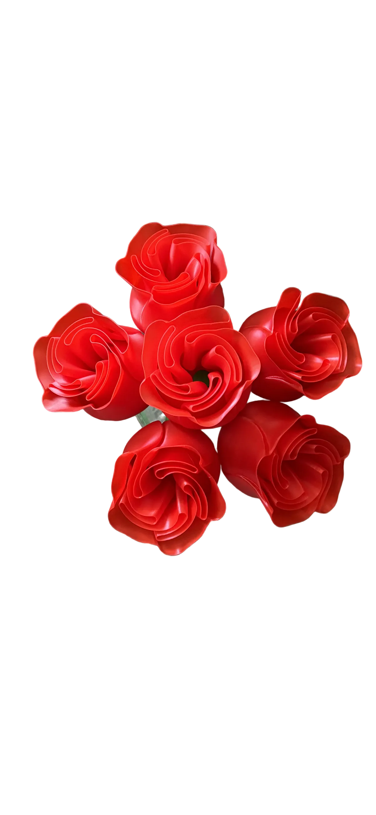 half dozen artificial redroses
