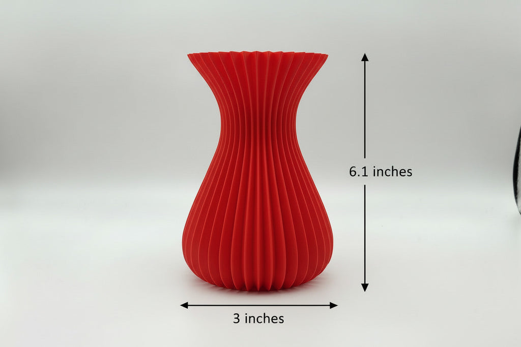 3d printed red vase for sale