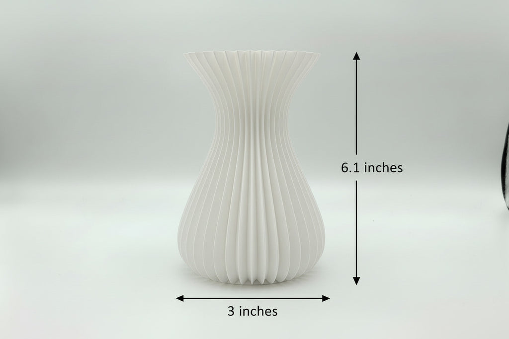 3D Printed Vases - Gold, Black , Red , White , 4 PACK - Free Shipping