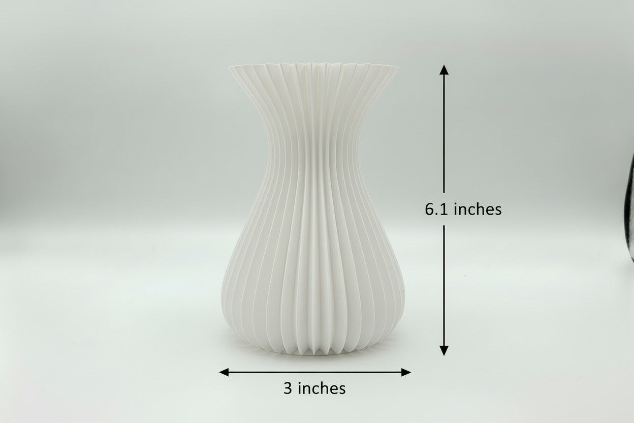 3D Printed Vases - Gold, Black , Red , White , 4 PACK - Free Shipping