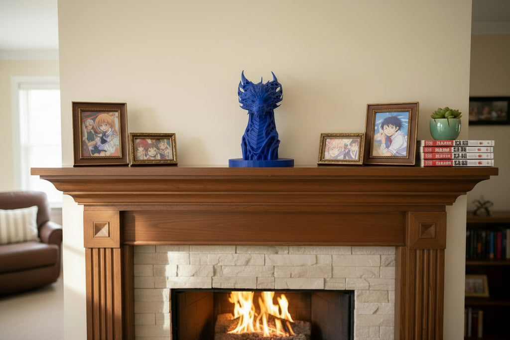 Dragon Head With Base - 4 Different Colors To Choose From!