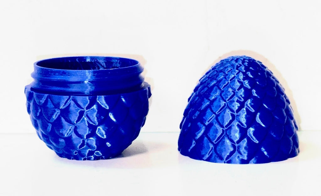 3d printed blue dragon egg